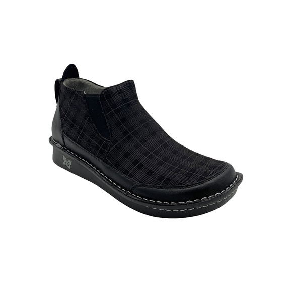 Alegria Shoes - Alegria Slip-On Ankle Boots Nell Plaid ToMeet You - Medium
